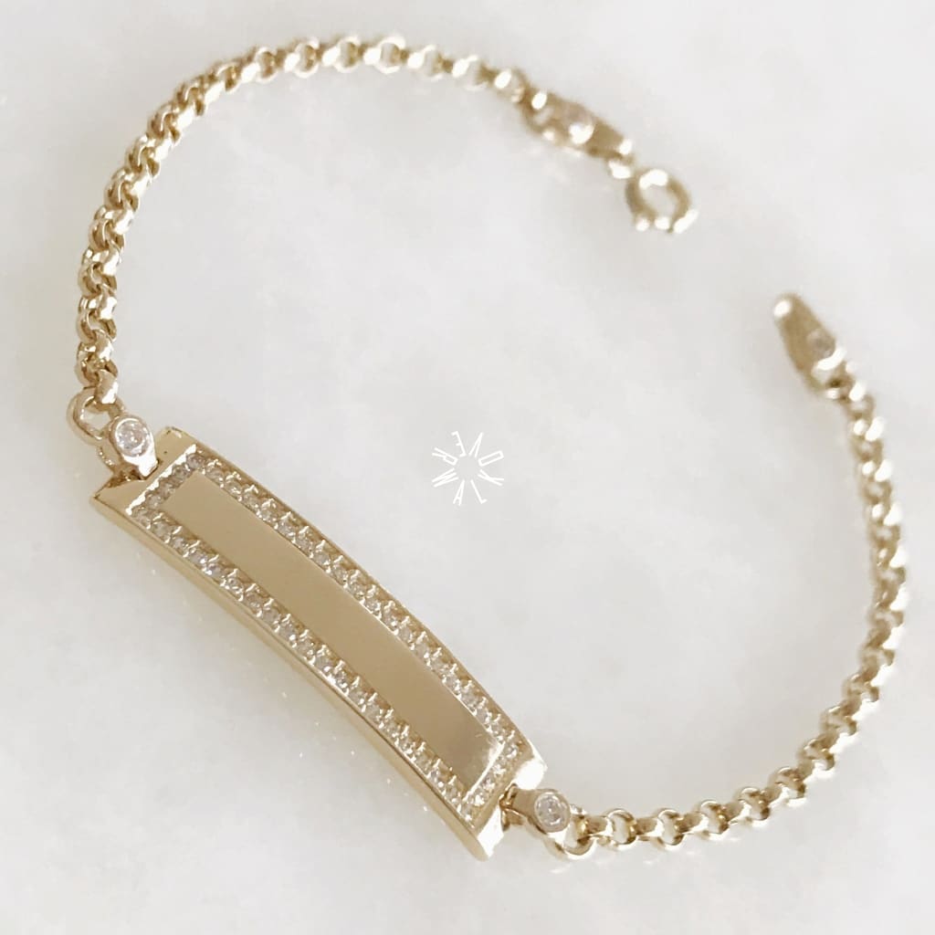Esclava Para Niño Oro Amarillo 14K E-Oa-14-85-075-3A5 Esclava