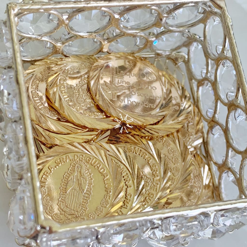 Estuche Con Arras Matrimoniales De Rodio Chch-1000-02 Accesorios Novia