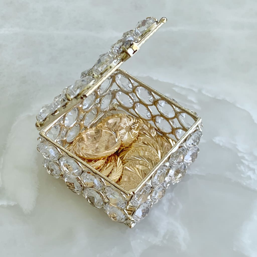 Estuche Con Arras Matrimoniales De Rodio Chch-1000-02 Accesorios Novia