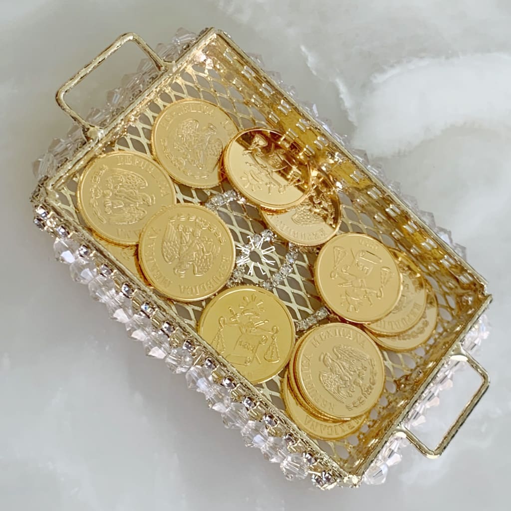 Estuche Con Arras Matrimoniales De Rodio Chch-1000-08 Accesorios Boda
