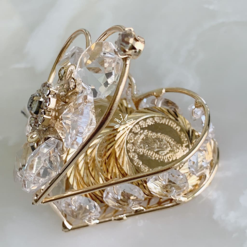 Estuche Corazón Con Arras Matrimoniales De Rodio Chch-850-13 Accesorios Boda