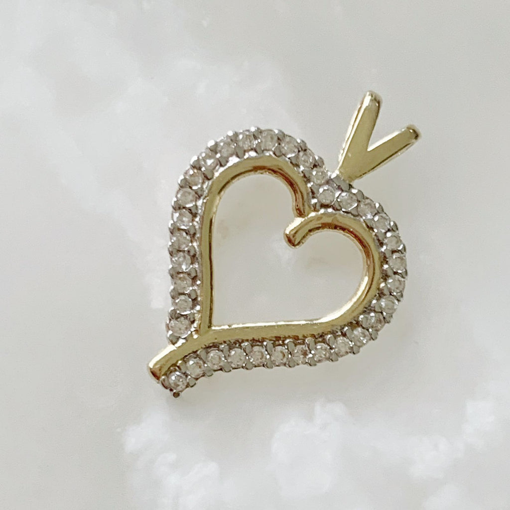 DIJE DE CORAZÓN ORO AMARILLO 10K DI-OA-10-85-086-0A9