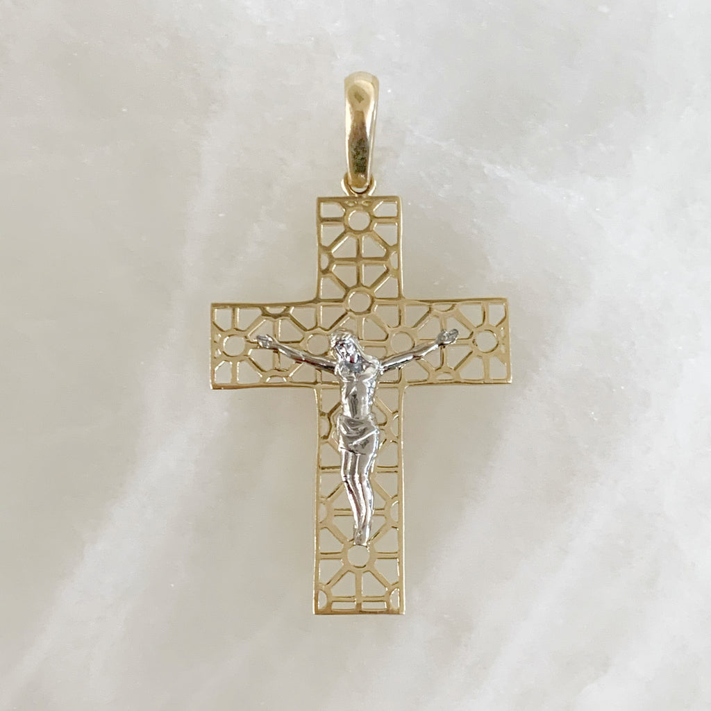 CRISTO DE ORO AMARILLO 14K CR-14-85-81-E-3A6
