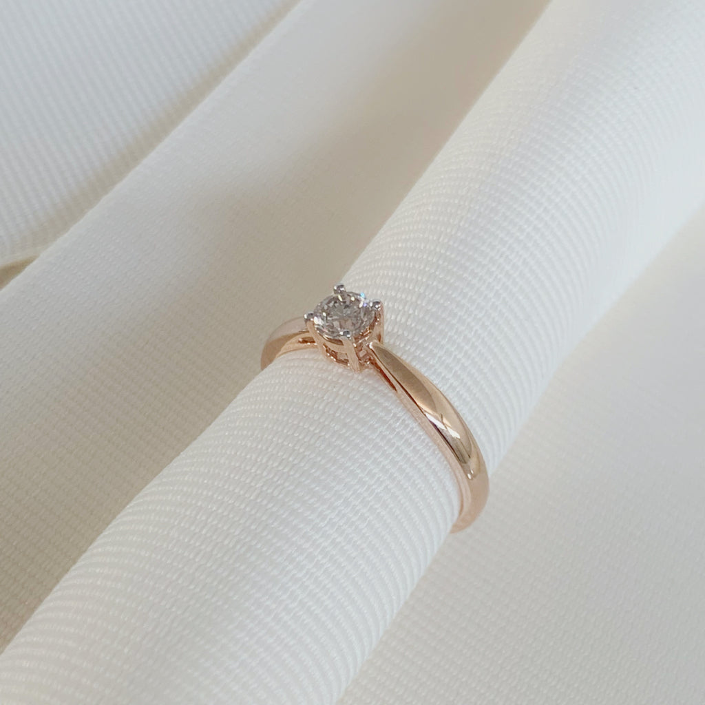 ANILLO DE COMPROMISO CON DIAMANTE ORO ROSA BR-OR-14-91-349-11