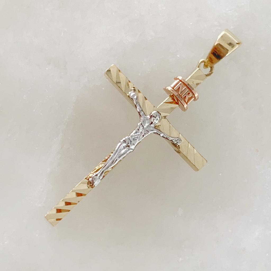 CRISTO DE ORO AMARILLO 14K CR-14-85-88-E-1A4