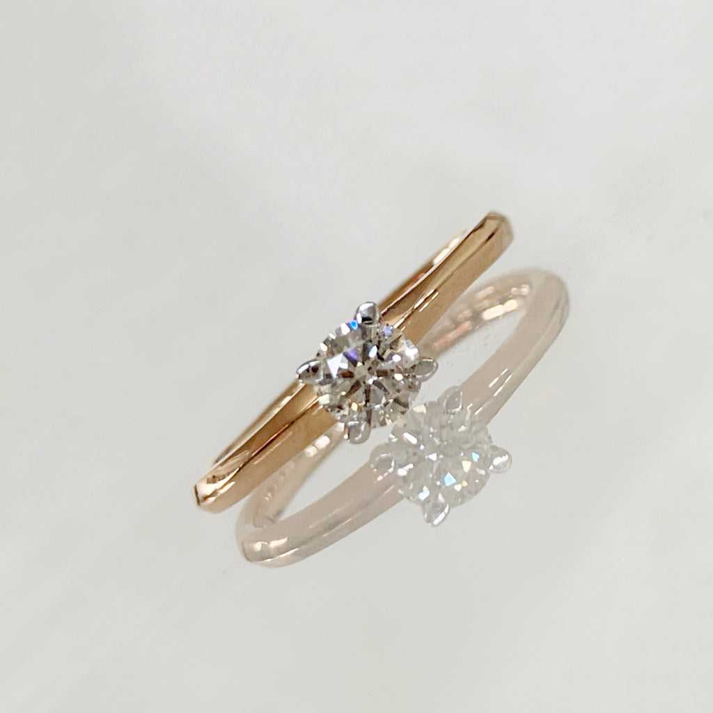 ANILLO DE COMPROMISO CON DIAMANTE ORO ROSA BR-OR-14-91-399-04