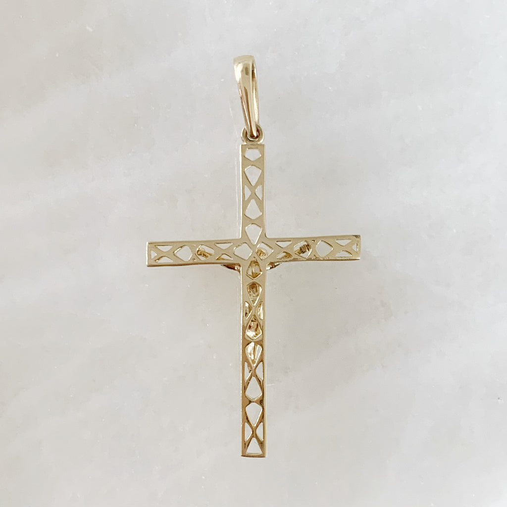 CRISTO DE ORO AMARILLO 14K CR-14-85-82-E-1A9