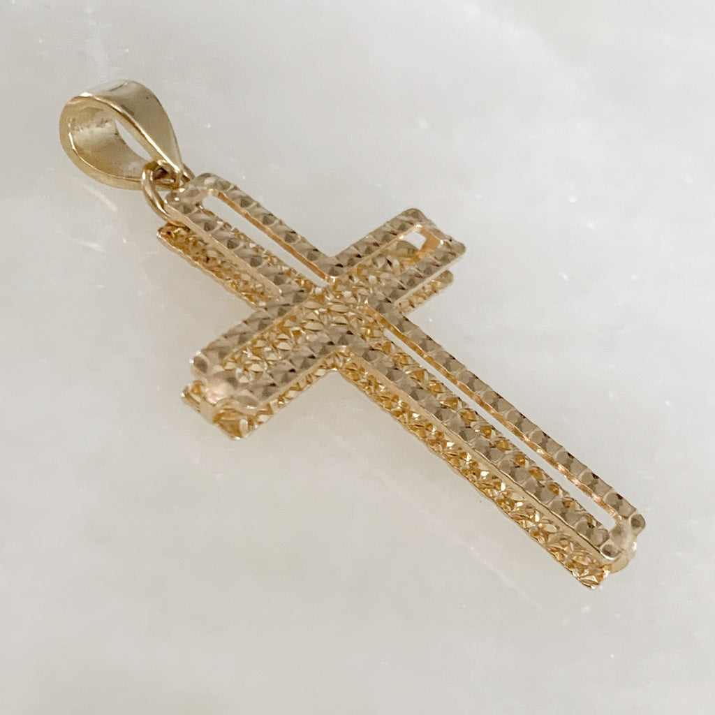 CRUZ DE ORO AMARILLO 14K CR-14-85-99-E-1A3