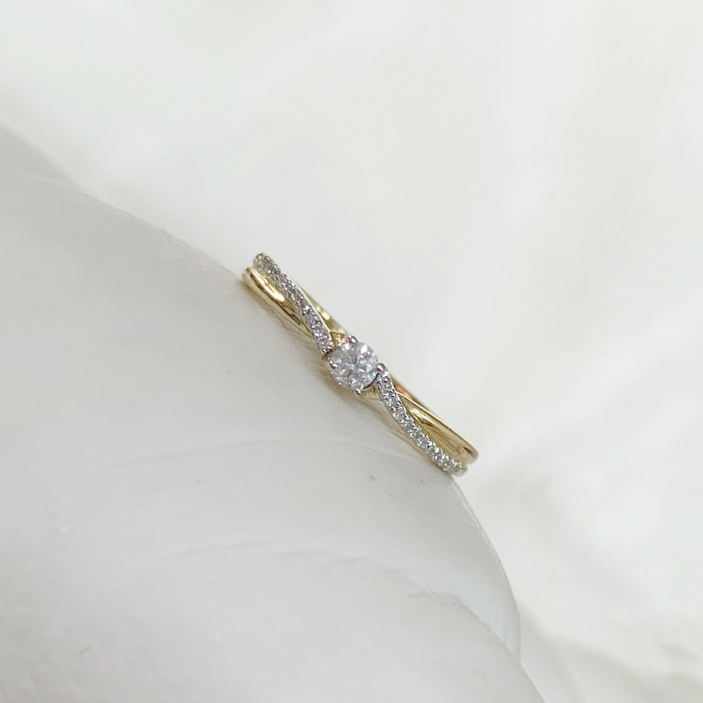 ANILLO DE COMPROMISO CON DIAMANTE ORO AMARILLO BR-OA-14-91-249-01