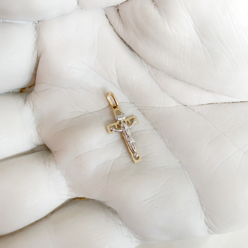 CRISTO DE ORO AMARILLO 14K CR-14-85-91-E-A5