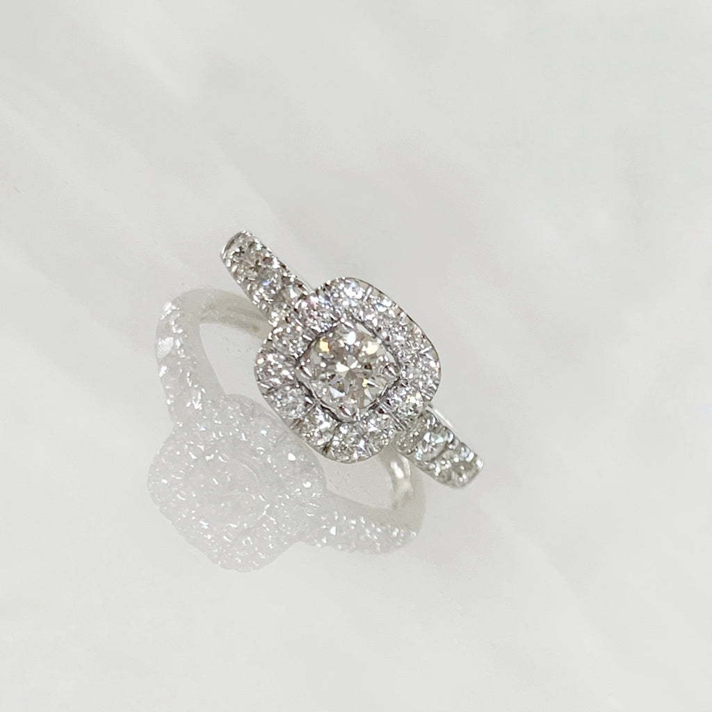 ANILLO DE COMPROMISO CON DIAMANTE ORO BLANCO BR-OB-14-91-699-10