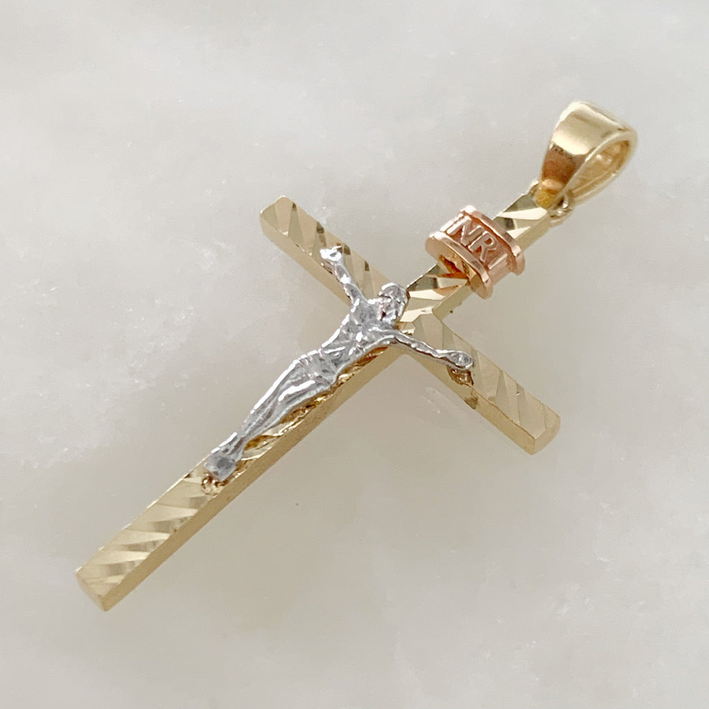 CRISTO DE ORO AMARILLO 14K CR-14-85-88-E-1A4