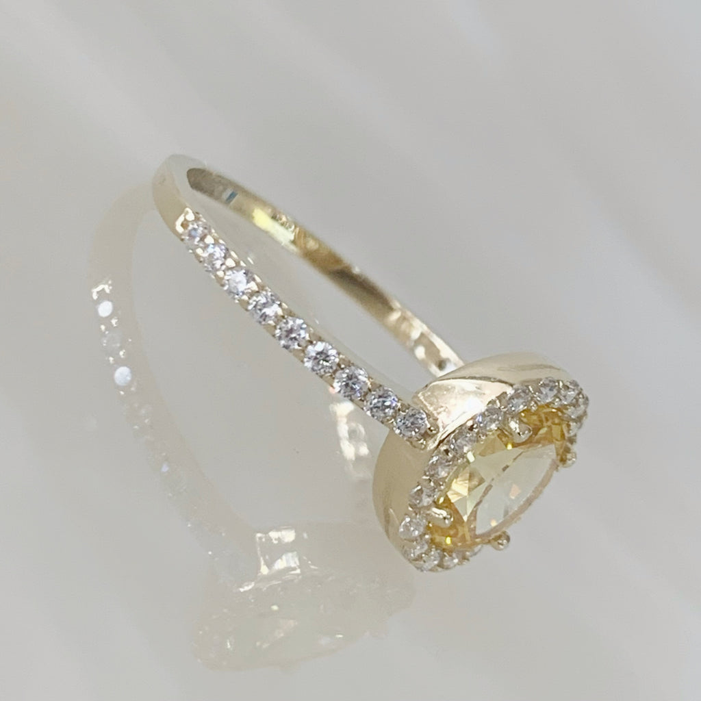 ANILLO DE PROMESA ORO AMARILLO 14K AP-OA-14E-85-74-2A0