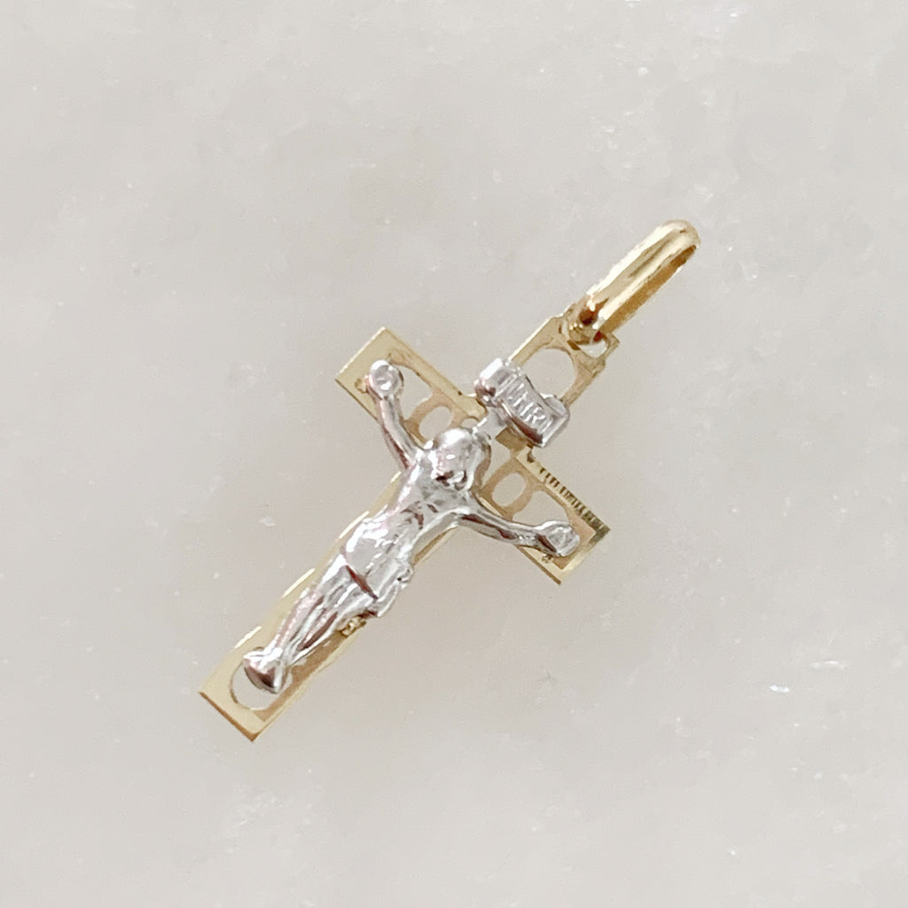 CRISTO DE ORO AMARILLO 14K CR-14-85-91-E-A5