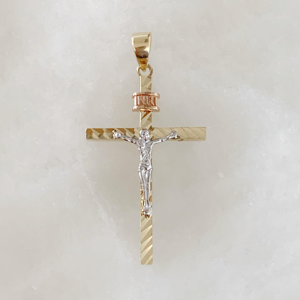 CRISTO DE ORO AMARILLO 14K CR-14-85-88-E-1A4