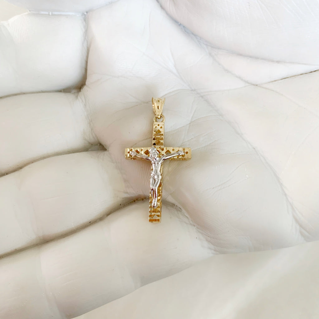 CRISTO DE ORO AMARILLO 14K CR-14-85-89-E-2A4