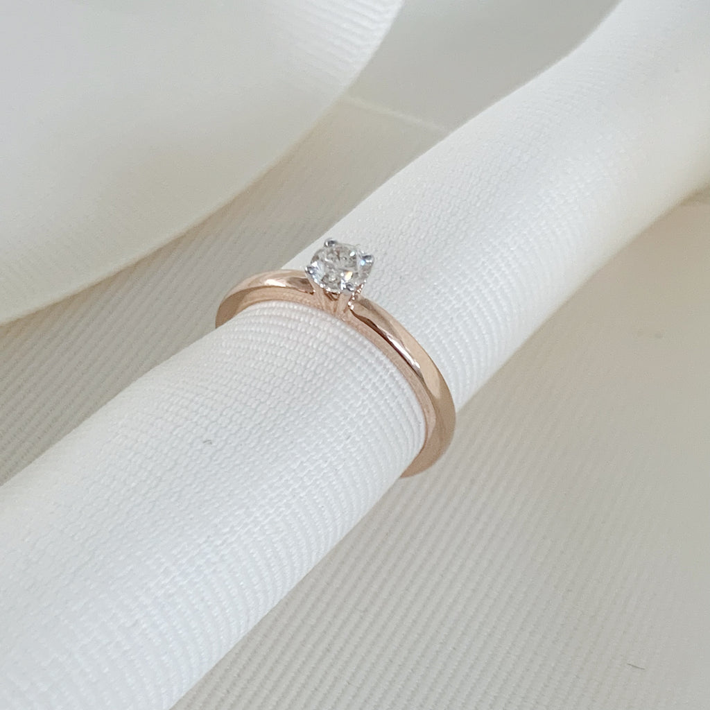 ANILLO DE COMPROMISO CON DIAMANTE ORO ROSA BR-OR-14-91-399-05