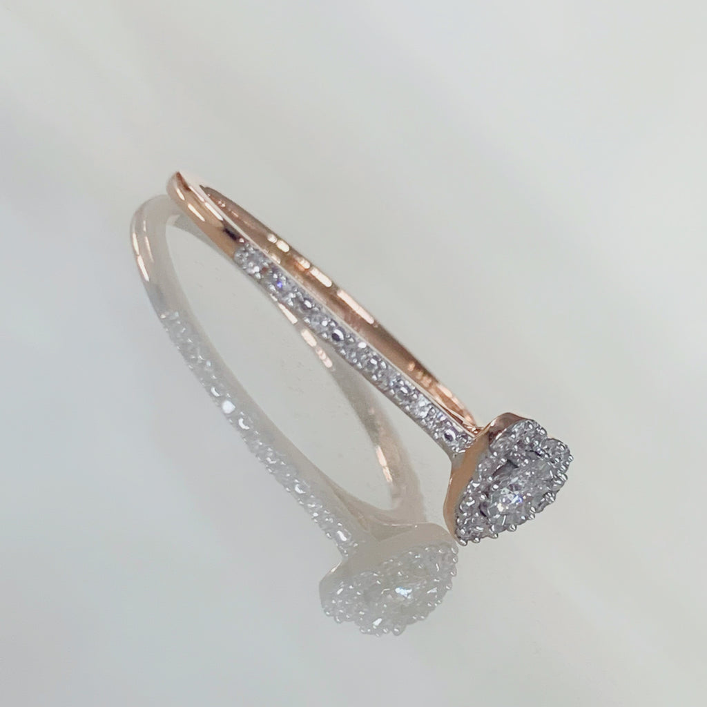 ANILLO DE COMPROMISO CON DIAMANTE ORO ROSA BR-OR-14-91-199-06