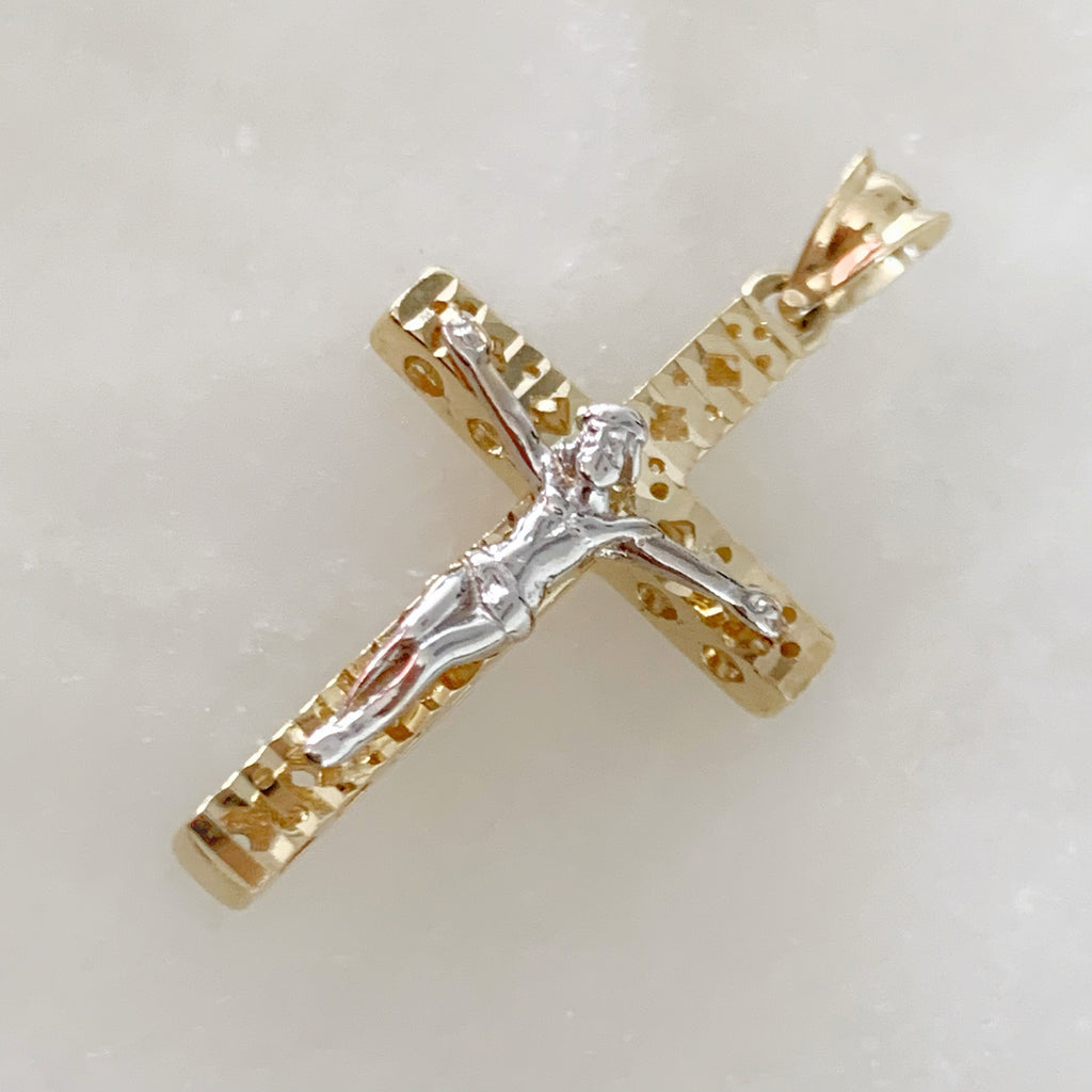 CRISTO DE ORO AMARILLO 14K CR-14-85-89-E-2A4