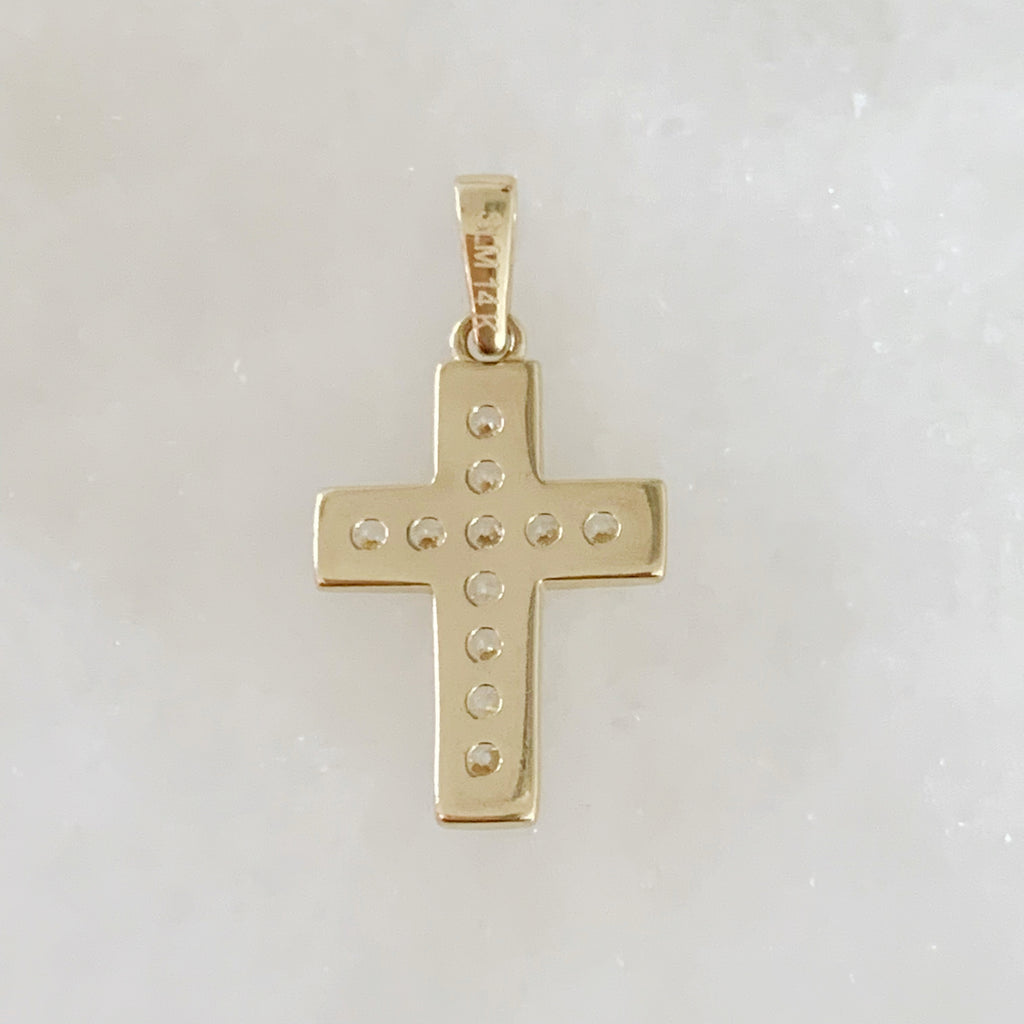 CRUZ DE ORO AMARILLO 14K CR-14-85-107-E-1A0