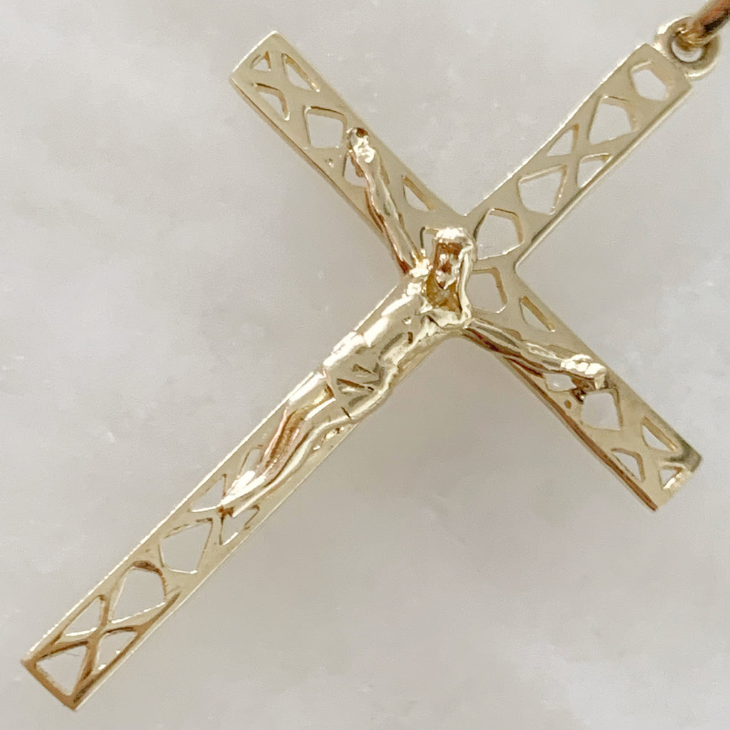 CRISTO DE ORO AMARILLO 14K CR-14-85-82-E-1A9