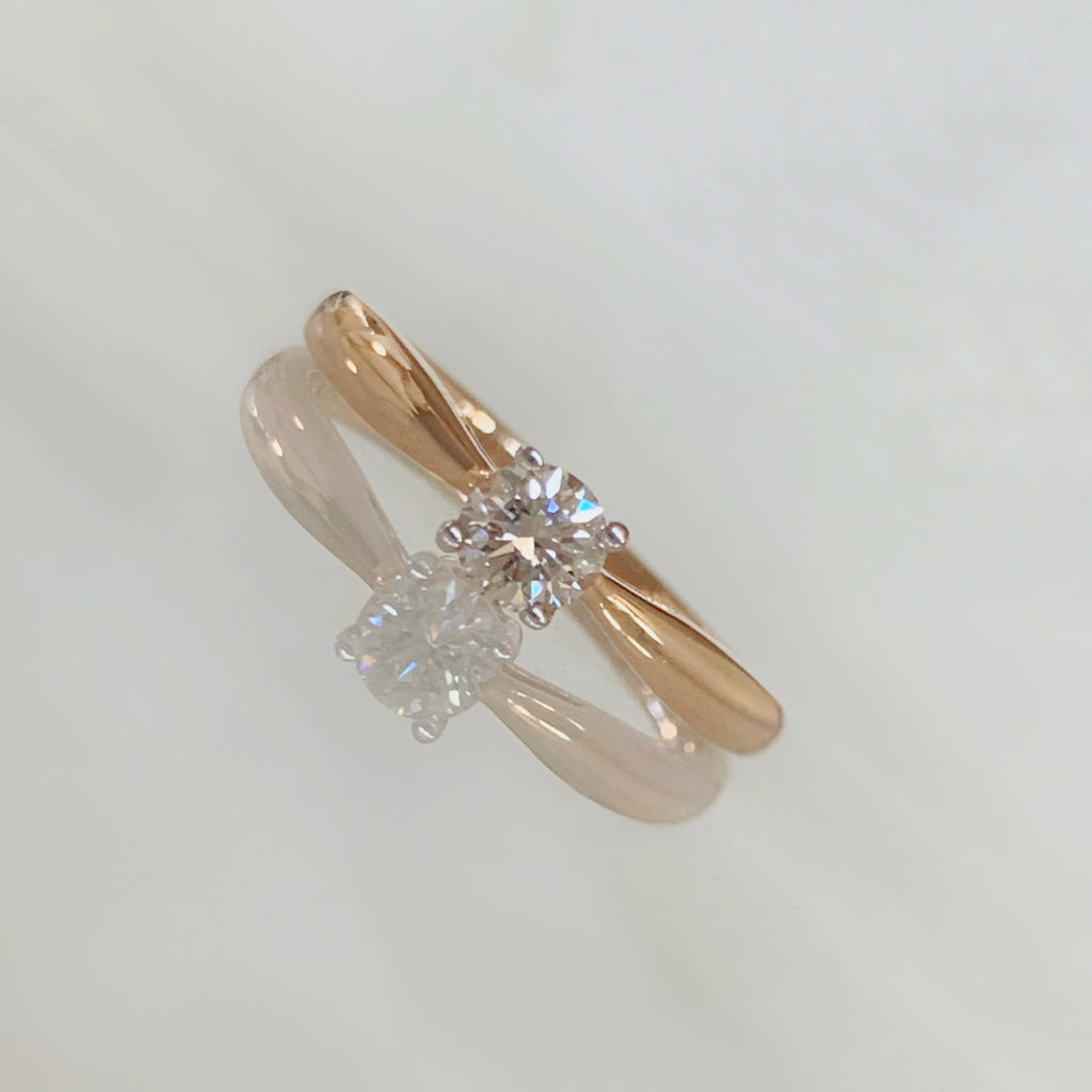 ANILLO DE COMPROMISO CON DIAMANTE ORO ROSA BR-OR-14-91-349-11