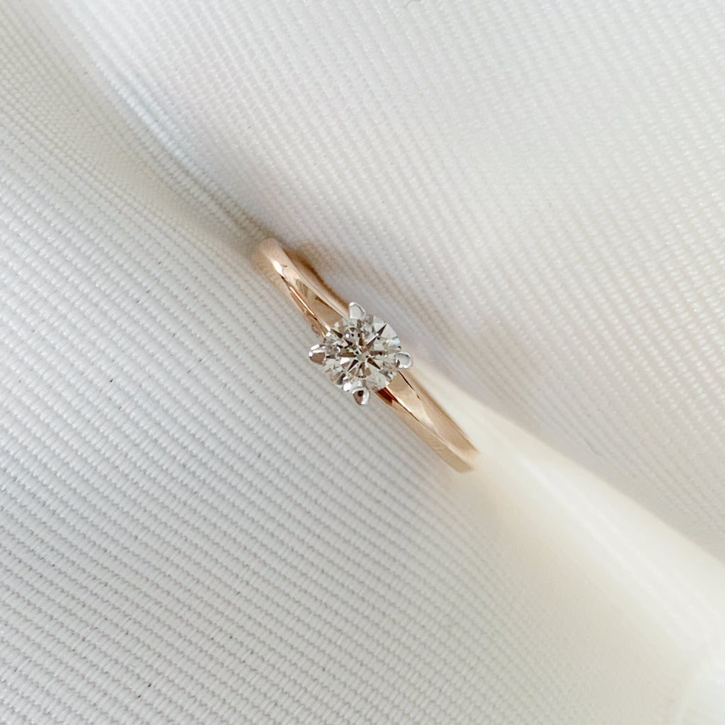 ANILLO DE COMPROMISO CON DIAMANTE ORO ROSA BR-OR-14-91-399-04
