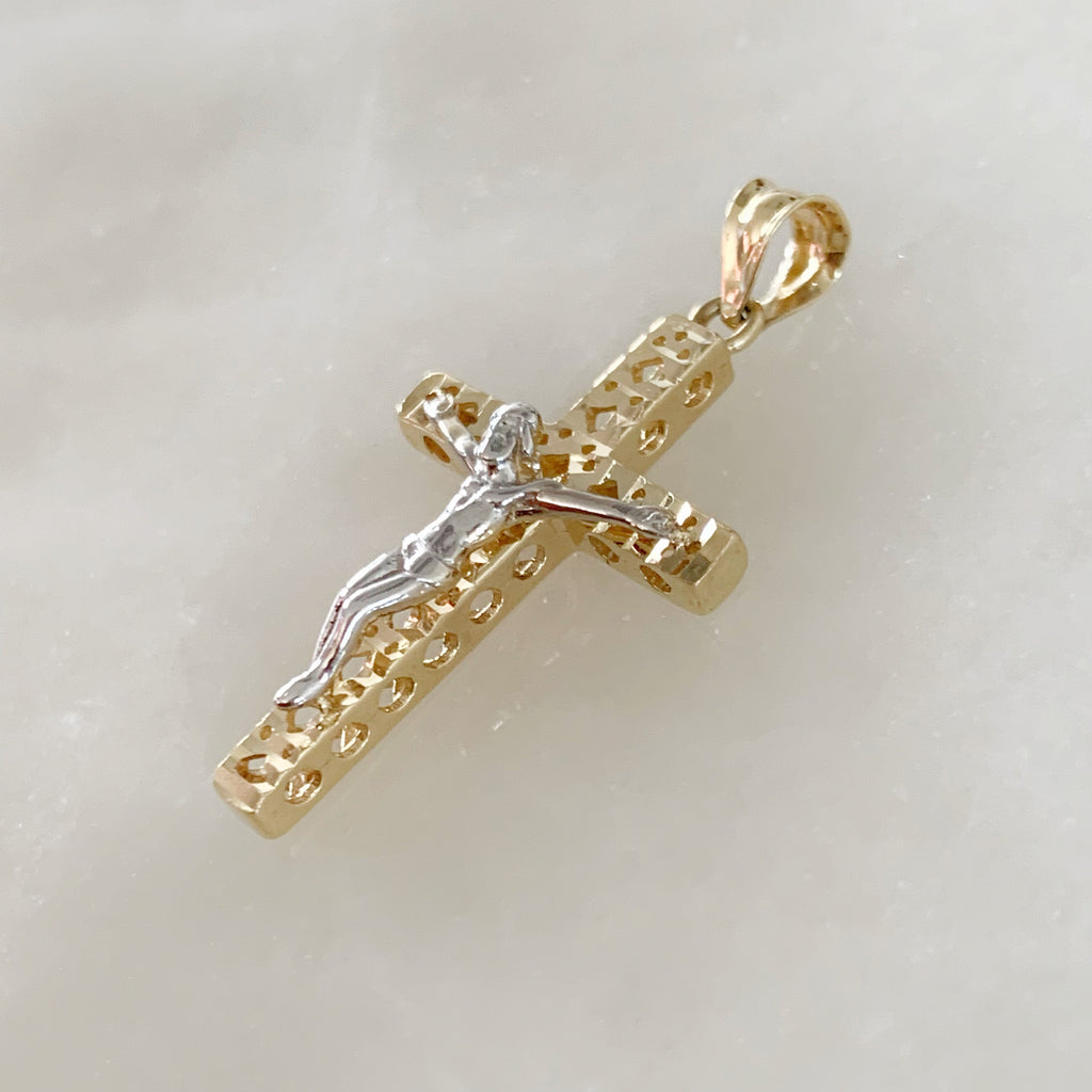 CRISTO DE ORO AMARILLO 14K CR-14-85-89-E-2A4