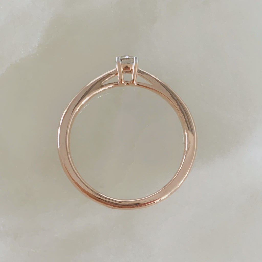 ANILLO DE COMPROMISO CON DIAMANTE ORO ROSA BR-OR-14-91-299-09