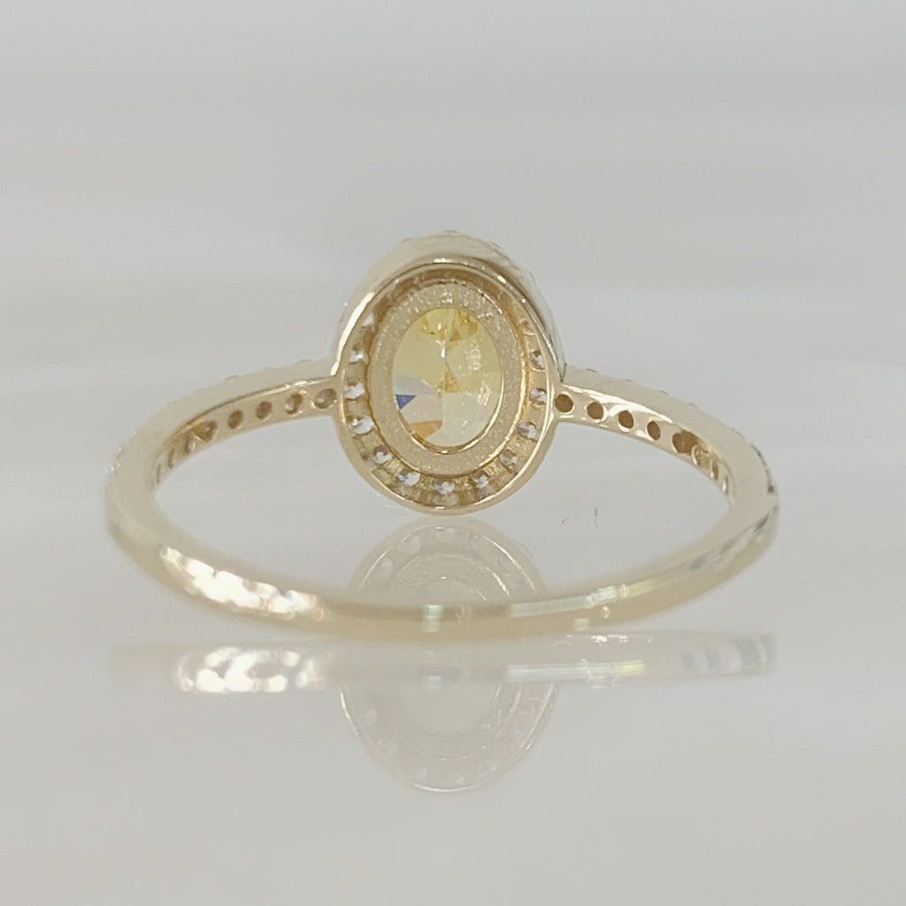 ANILLO DE PROMESA ORO AMARILLO 14K AP-OA-14E-85-74-2A0