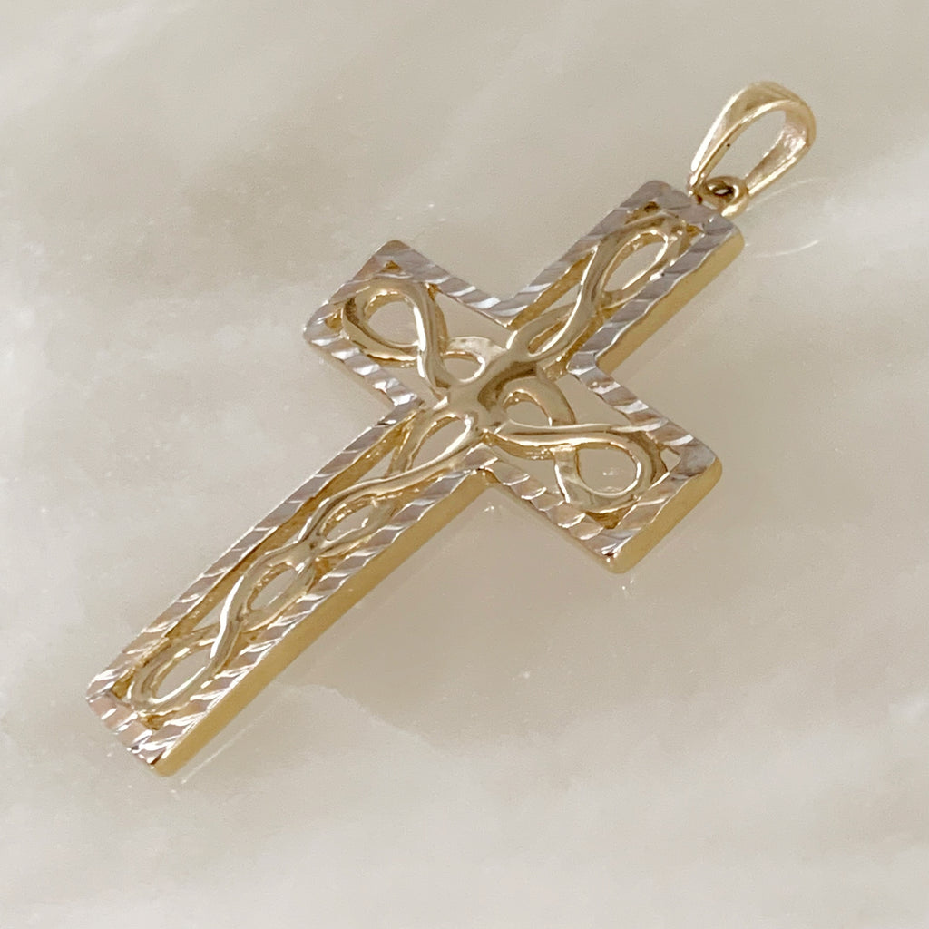 CRUZ DE ORO AMARILLO 14K CR-14-85-97-E-2A4