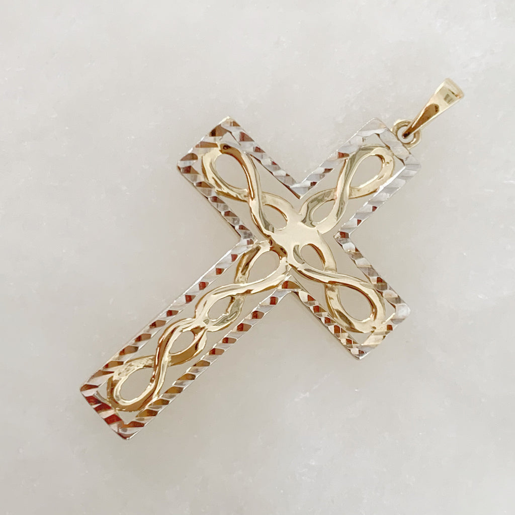 CRUZ DE ORO AMARILLO 14K CR-14-85-97-E-2A4