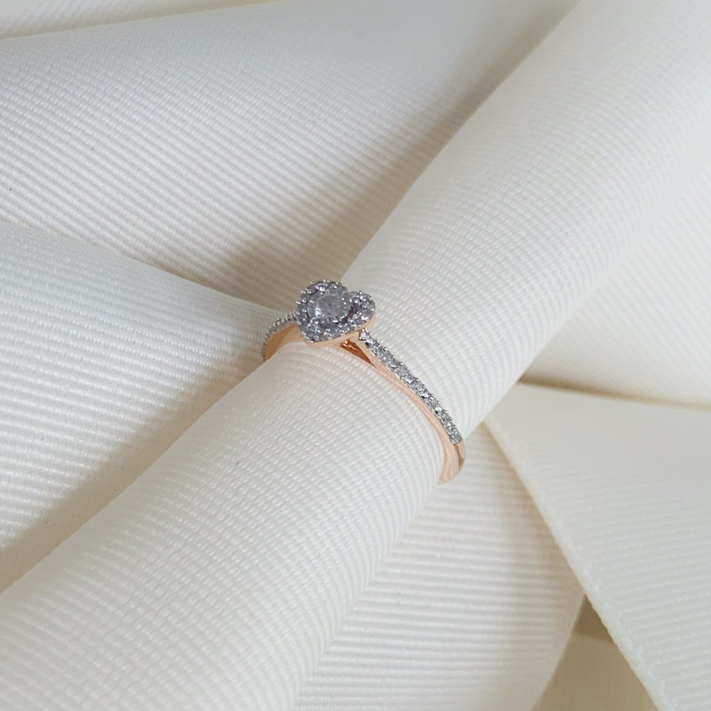 ANILLO DE COMPROMISO CON DIAMANTE ORO ROSA BR-OR-14-91-199-06