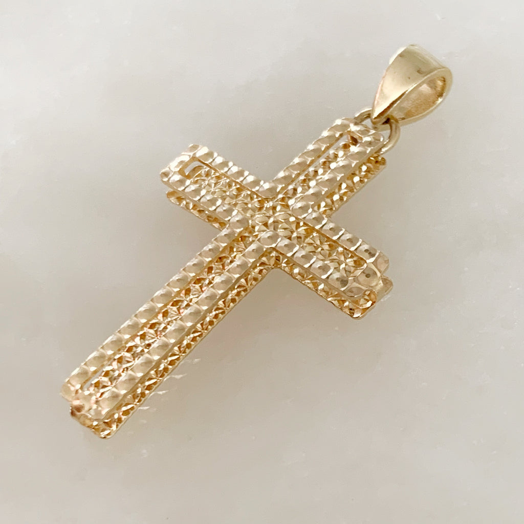 CRUZ DE ORO AMARILLO 14K CR-14-85-99-E-1A3