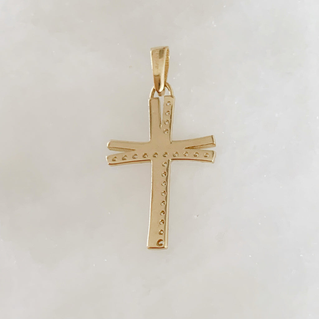 CRUZ DE ORO AMARILLO 14K CR-14-85-106-E-1A0