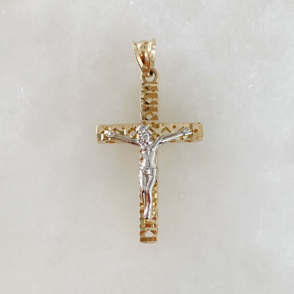 CRISTO DE ORO AMARILLO 14K CR-14-85-89-E-2A4