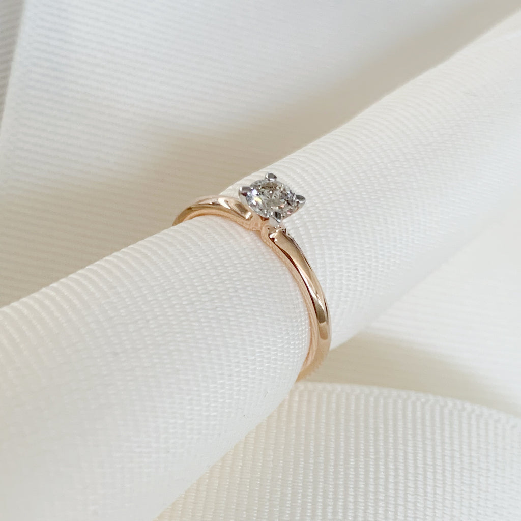 ANILLO DE COMPROMISO CON DIAMANTE ORO ROSA BR-OR-14-91-399-04