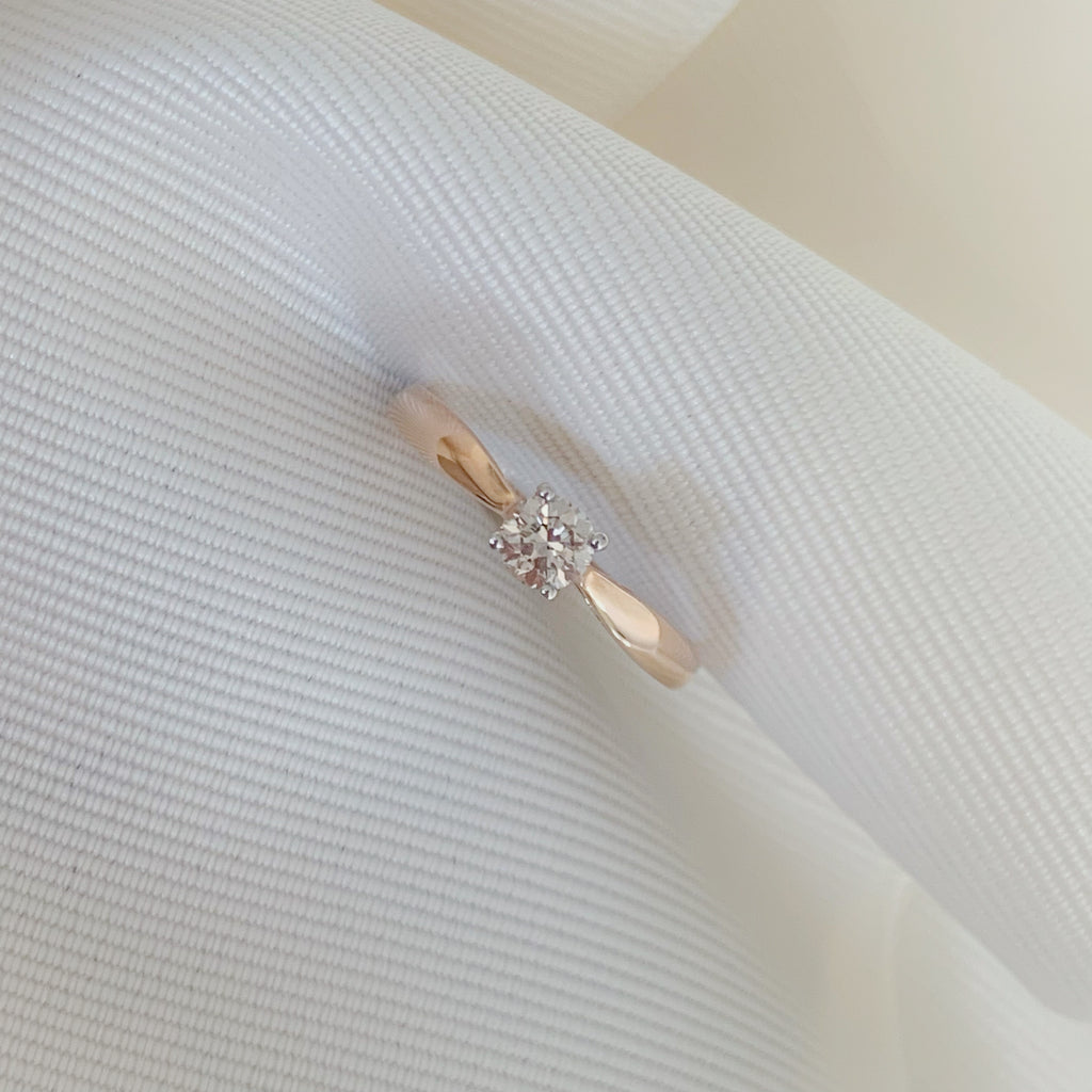 ANILLO DE COMPROMISO CON DIAMANTE ORO ROSA BR-OR-14-91-349-11