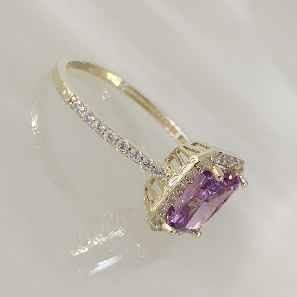 ANILLO DE PROMESA ORO AMARILLO 14K AP-OA-14E-85-86-2A3