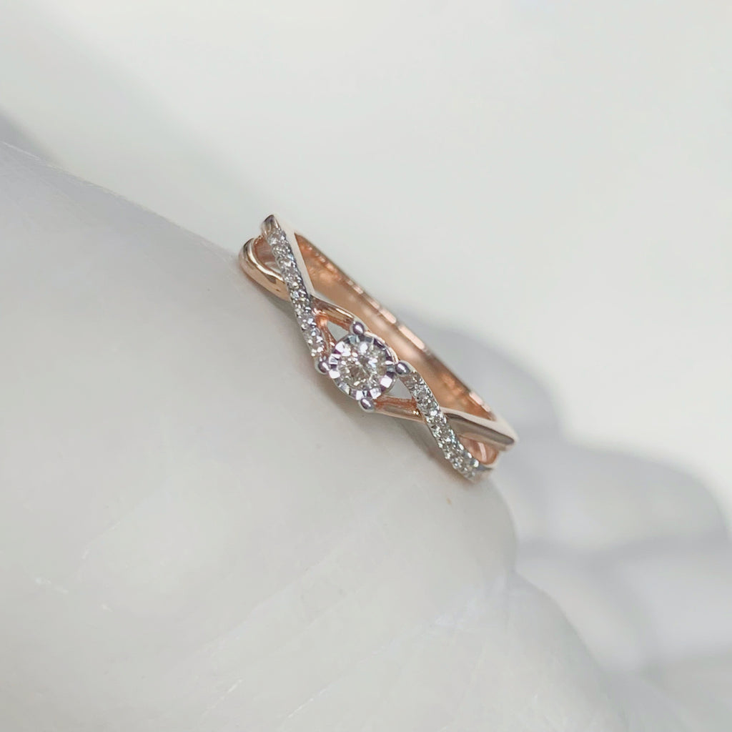 ANILLO DE COMPROMISO CON DIAMANTE ORO ROSA BR-OR-14-91-249-07