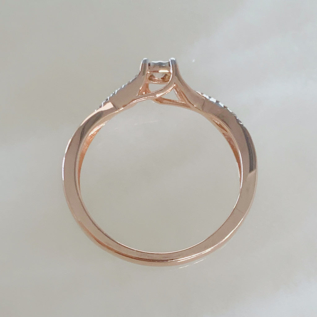 ANILLO DE COMPROMISO CON DIAMANTE ORO ROSA BR-OR-14-91-249-07