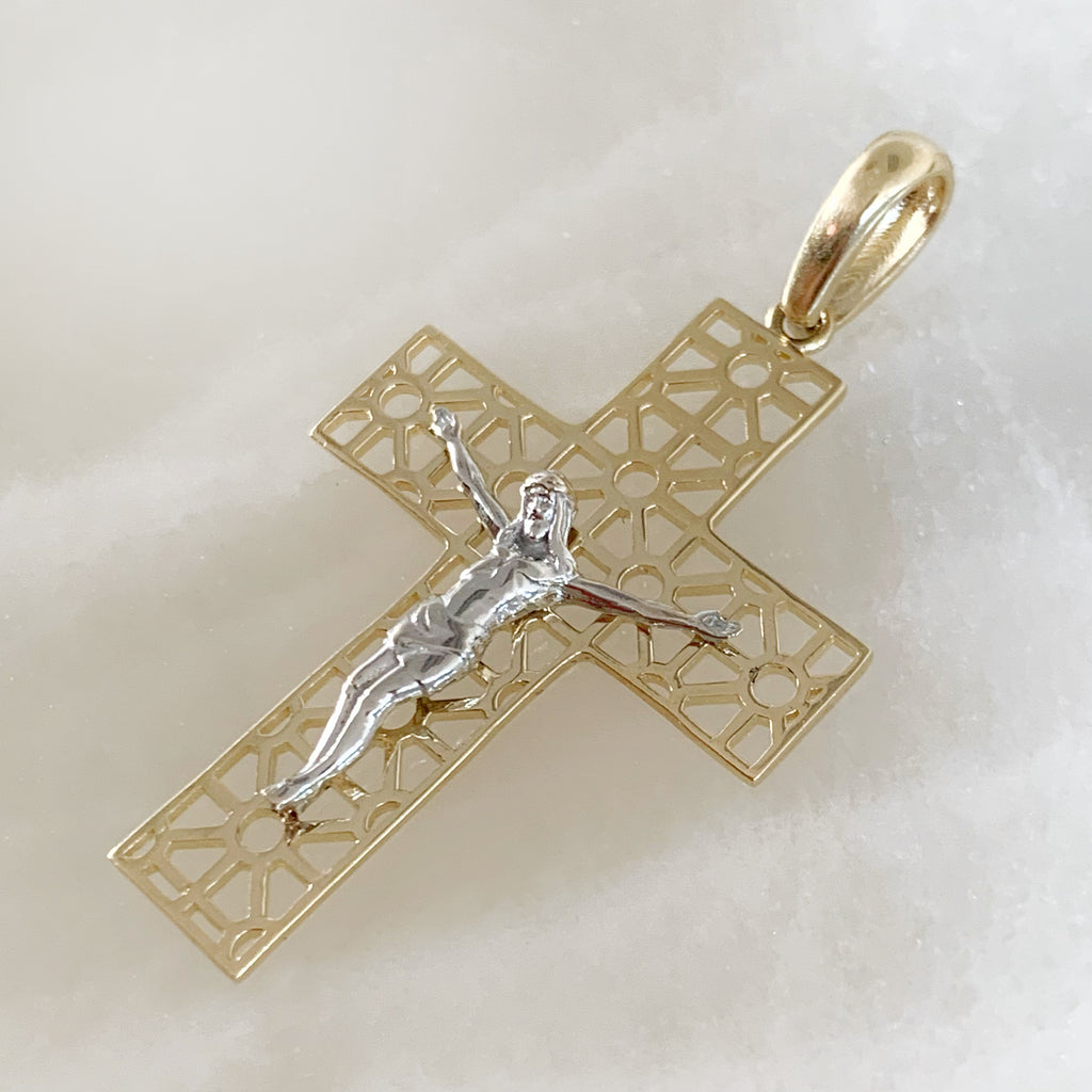 CRISTO DE ORO AMARILLO 14K CR-14-85-81-E-3A6