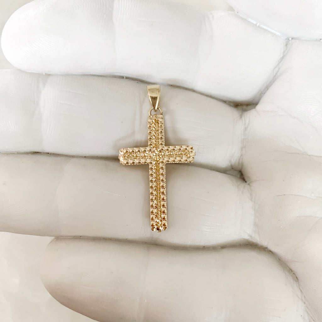 CRUZ DE ORO AMARILLO 14K CR-14-85-99-E-1A3