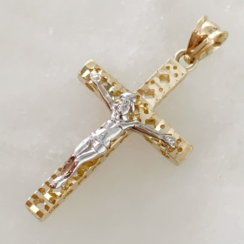 CRISTO DE ORO AMARILLO 14K CR-14-85-89-E-2A4