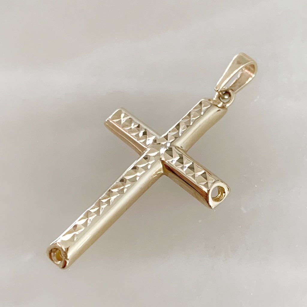 CRUZ DE ORO AMARILLO 14K CR-14-85-102-E-1A3