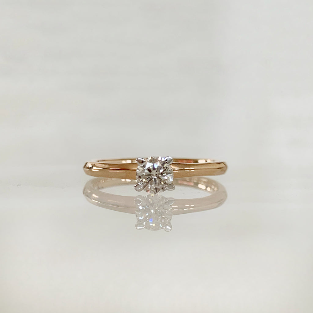 ANILLO DE COMPROMISO CON DIAMANTE ORO ROSA BR-OR-14-91-399-04
