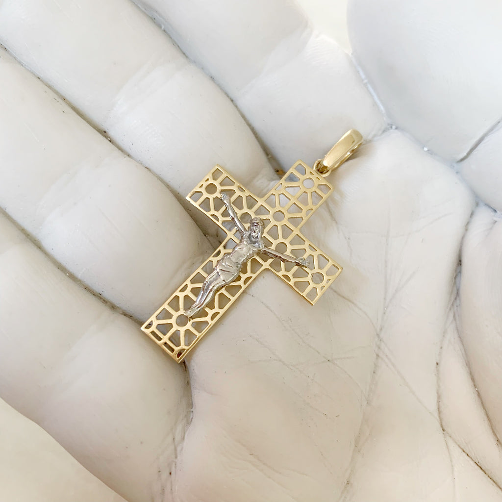 CRISTO DE ORO AMARILLO 14K CR-14-85-81-E-3A6