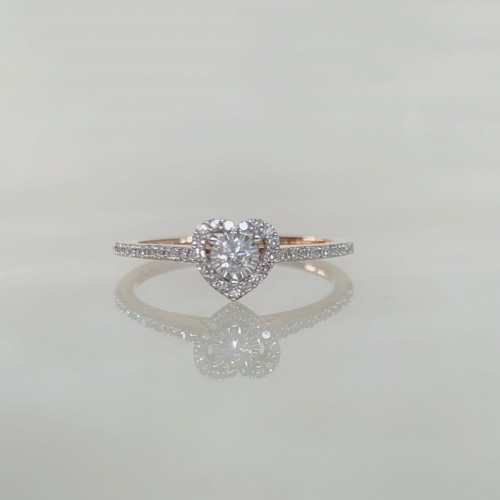 ANILLO DE COMPROMISO CON DIAMANTE ORO ROSA BR-OR-14-91-199-06