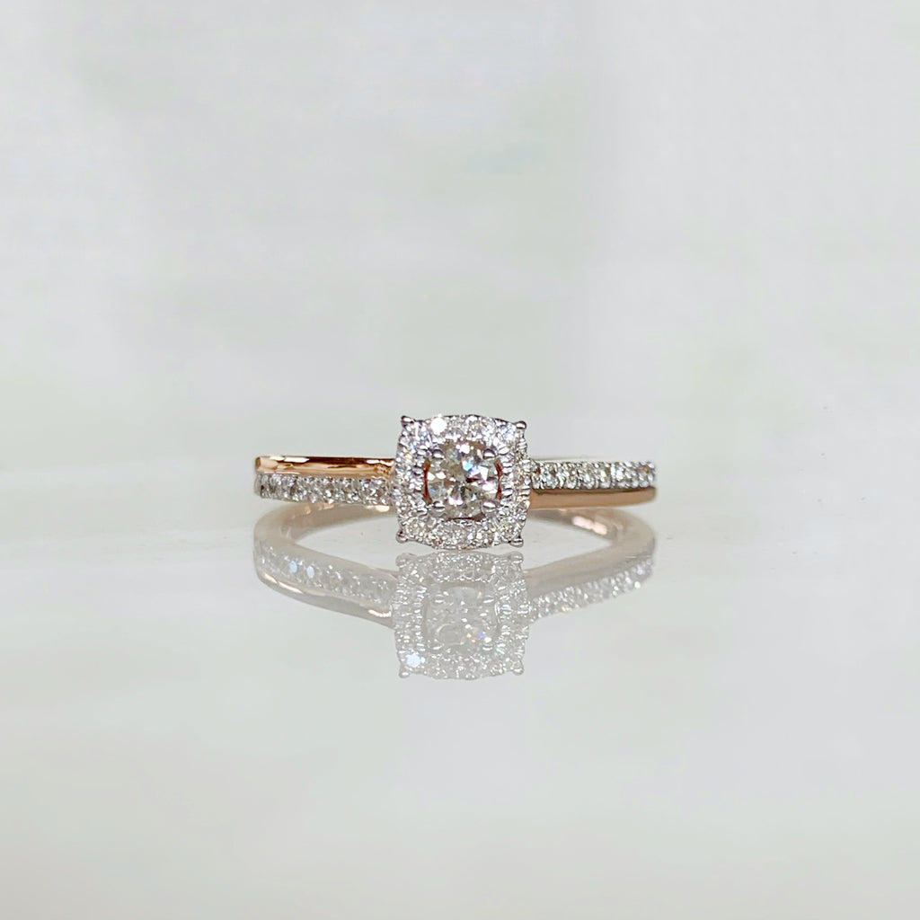 ANILLO DE COMPROMISO CON DIAMANTE ORO ROSA BR-OR-14-91-299-01