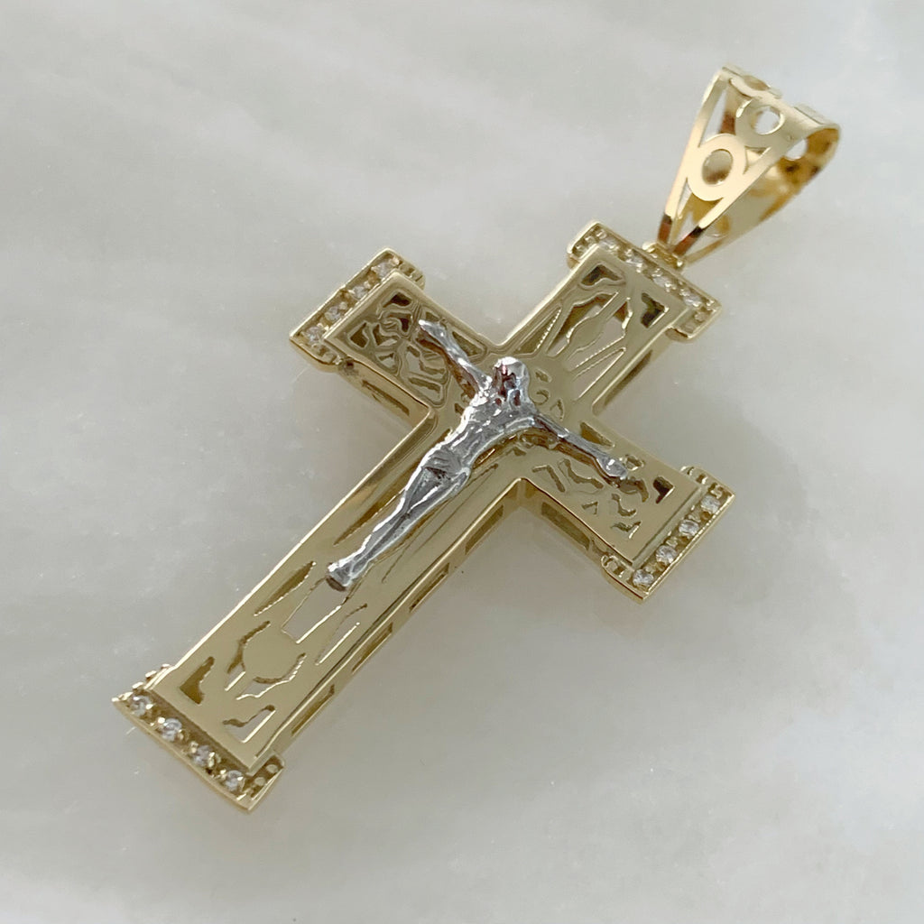 CRISTO DE ORO AMARILLO 14K CR-14-85-80-E-5